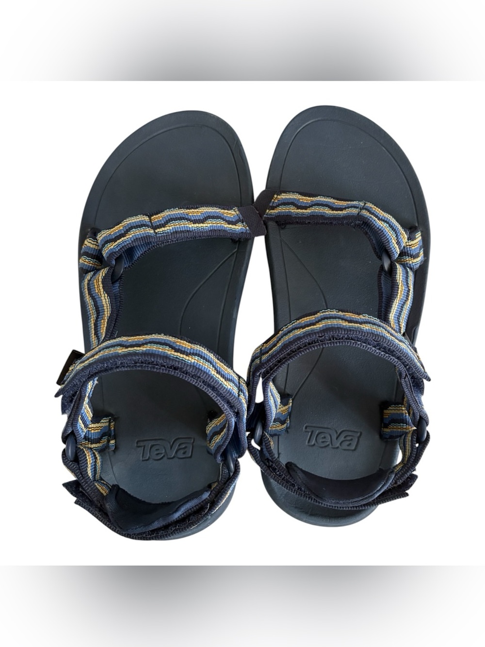 Teva Blue Webbing Strap with Yellow and Light Blue Accents - Picture 5 of 8
